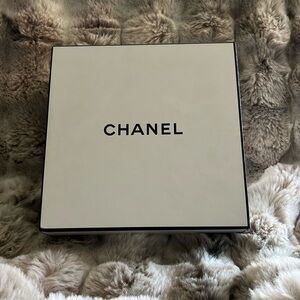 Chanel EMPTY Gift Boxes Medium Black White Keepsake Container 8.5" Square